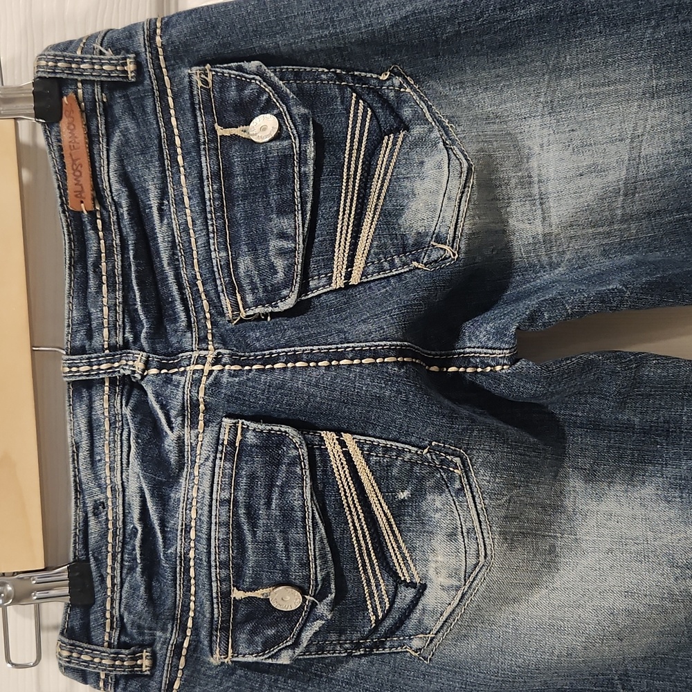 Almost Famous Women's Blue Jeans - Picture 6 of 10